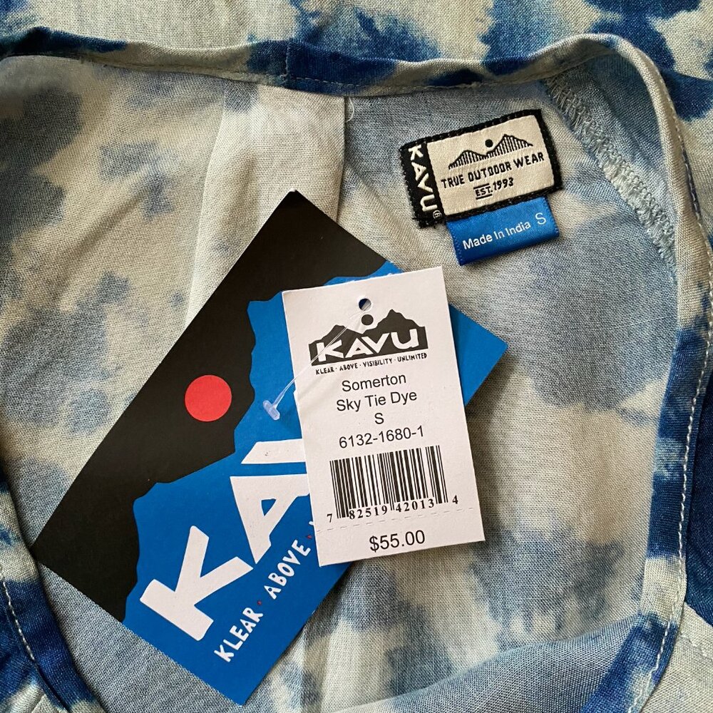 NWT Kavu Somerton Sky Tie Dye Dress, Size Small - Picture 6 of 6